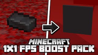 1x1 TEXTURE PACK MCPE amp JAVA • Is this the best FPS BOOST PACK [upl. by Ecirtel]