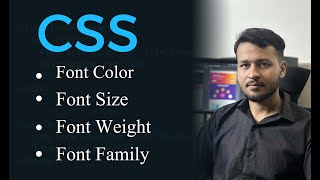 CSS Font Styling Made Easy Color Size Weight and Family Explained  Lecture 3 [upl. by Larual]