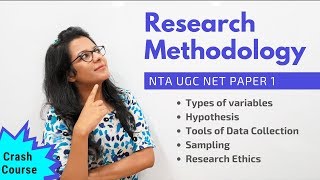 NTA UGC NET Paper 1 Research Methodology Crash Course [upl. by Artsa350]