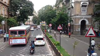 RAINY MUMBAI MARINE DRIVE Part 13 Double Decker RideCSTCuffe Parade via Marine Drive [upl. by Nel]