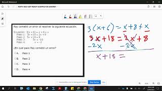 MATEMATICAS GED EJEMPLOS PARTE 2 [upl. by Attiuqehs910]