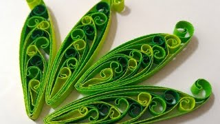 Twisted quilling leaf tutorial [upl. by Neelhtakyram316]