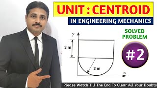 CENTROID SOLVED PROBLEM 2 IN ENGINEERING MECHANICS TIKLESACADEMYOFMATHS [upl. by Cypro]