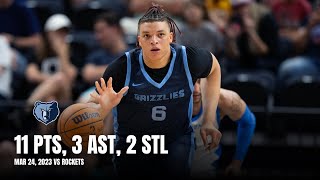 Kenny Lofton Jr 11 PTS 3 AST 2 STL Grizzlies Highlights vs Rockets All Possessions 32423 [upl. by Lesli]