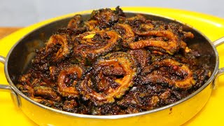 கசப்பே இல்லாத பாவக்காய் வறுவல்  How to make Pavakkai Fry in Tamil  Pavakkai Varuval Recipe inTamil [upl. by Neetsuj797]