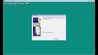 Install SQL Server 2000 on Window 7 64bit [upl. by Gorton58]