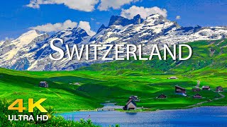 FLYING OVER SWITZERLAND 4K UHD Amazing Beautiful Nature Scenery amp Relaxing Music for Stress Relief [upl. by Annoyk863]