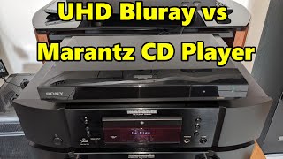 Marantz CD6007 vs Sony UPB X700 UHD Bluray Player With Sound Comparison [upl. by Lehar]