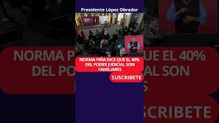 AMLO Reconoce Norma Piña NEPOTISMO en el Poder Judicial El 40 del personal son FAMILIARES PLAN C [upl. by Iur520]