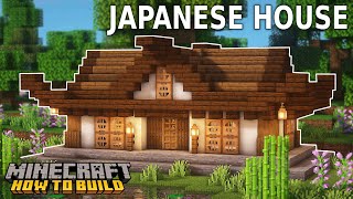 Minecraft How to Build a Japanese House  Small Japanese Survival House Tutorial [upl. by Alexandria]