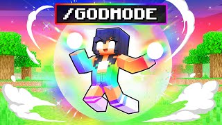 Aphmau has GODMODE in Minecraft [upl. by Noonberg]