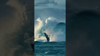 Incredible Moment Ship Hit by a Massive Wave scaryocean roughseas ocean [upl. by Ahsoyem]