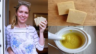 Make Simple Hot Process Soap soap making from scratch [upl. by Aivlys]