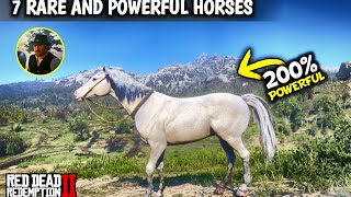 7 Rare and Powerful Horses Get them as Arthur Early  Red dead redemption 2 [upl. by Ecertap]