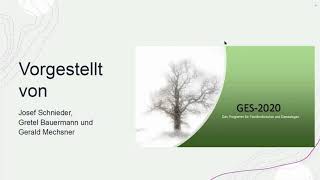 DIE GENEALOGIESOFTWARE GES 2020 [upl. by Harias842]