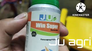 JU Agri  WIN SUPER  Herbicide In Hindi full details [upl. by Nallad276]