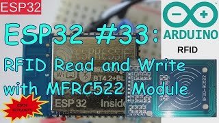 ESP32 33 RFID Read and Write with MFRC522 Module  ESP32 Giveaway [upl. by Eadwine]