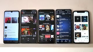 Spotify vs Apple Music Deezer YouTube Amazon  Best streaming app 2019 [upl. by Ellerrehc]