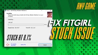 How to Fix FitGirl Setup Stuck at 01  GTA 5NFS PaybackGTA 4CODAny Game  2023  Techy Nafiz [upl. by Eelessej]