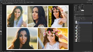 How to Create a Photo Collage Template in Photoshop [upl. by Sitnalta579]