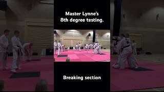 Our esteemed Master Lynne’s 8th degree testingtaekwondo testing karate martialarts fitness [upl. by Brunhild]