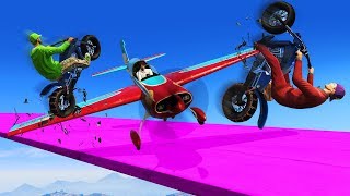 STUNT PLANES VS BIKE RUNNERS GTA 5 Online [upl. by Bendicta]