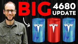 BIG Tesla 4680 Battery Update  This Changes EVERYTHING [upl. by Atteuqnas]