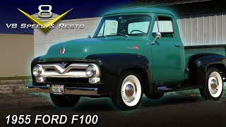 Restored 1955 Ford F100 Feature Video at V8 Speed and Resto Shop [upl. by Kentiga]