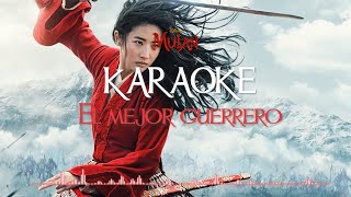 El Mejor Guerrero De Mulán  Karaoke Christina Aguilera [upl. by Constantina983]