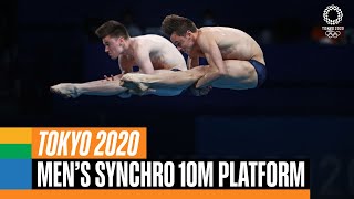 Full Mens Synchronised 10m Platform  Tokyo 2020 Replays [upl. by Eloccin]