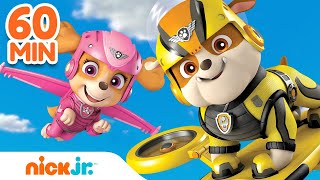 PAW Patrol Rubbles Air Rescues w Skye  60 Minute Compilation  Rubble amp Crew [upl. by Marianna]