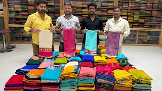 Pure Mysore silk sarees With Silk MarkNew arrivals 🥳offer pricessingle Saree Courier Available [upl. by Inaluahek]