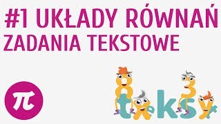 Układy równań  zadania tekstowe 1  Układy równań  zadania [upl. by Aerdnek583]