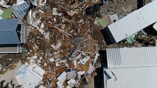 Drone footage of Hurricane Irma devastation in Islamorada [upl. by Ranit]