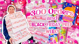 Packing 300 Orders After A Big Launch amp Black Friday Prep Week ✨ SMALL BUSINESS STUDIO VLOG ❄️ [upl. by Einwat743]