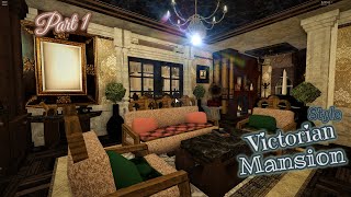 Victorian Style Mansion Part14  House Build  Bloxburg Roblox [upl. by Boote]