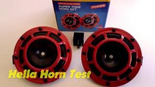 Hella Super Tone Horn Test [upl. by Glennon]