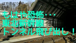 超ド迫力！東北新幹線の福島トンネル飛び出し5連発！Tohoku Shinkansen highspeed pass [upl. by Abana]