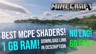 BEST MCPE SHADERS 1GB RAM UPDATED 116  DOWNLOAD LINK IN DESCRIPTION [upl. by Banquer]