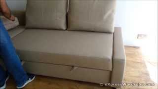 IKEA FRIHETEN Sofa Bed Chaise Longue with Storage Design [upl. by Brenn536]