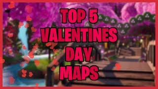 TOP 5 Best VALENTINES DAY Maps in Fortnite Creative  Fortnite Hearts Wild Event [upl. by Hyo470]