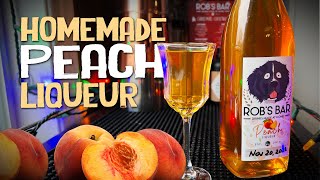 Simple Homemade Liqueurs Peach Liqueur or Schnapps [upl. by Irtimid]