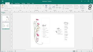 How to Make a Wedding Program in Publisher [upl. by Leanna]