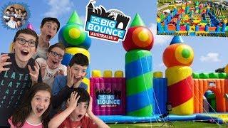 WORLDS BIGGEST JUMPING CASTLE THE BIG BOUNCE AUSTRALIA [upl. by Eymaj]