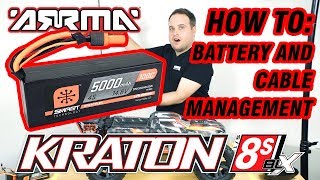 ARRMA KRATON 8S  Official How To Guide Battery Installation amp Cable Management [upl. by Kera]