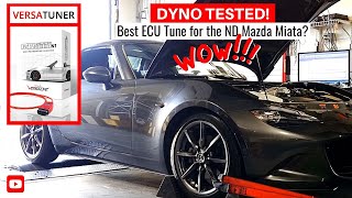 VERSATUNE by Fab9 ECU Tune  DYNO TESTED  ND Mazda MX5 Miata [upl. by Ennalyrehc]