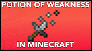 Minecraft Potion of Weakness Explained [upl. by Wachter]