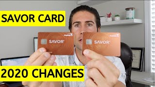 Capital One Savor Credit Card  2020 Changes [upl. by Lumbard]