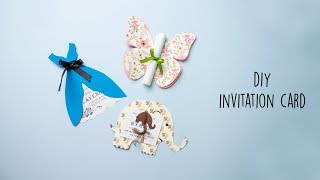 3 Easy DIY Invitation Cards  Handmade Cards  Paper Craft [upl. by Froemming]