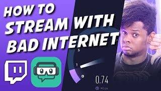 How To Live Stream With Bad Internet  Best settings for Streamlabs Obs  Obs Studio [upl. by Assirac]